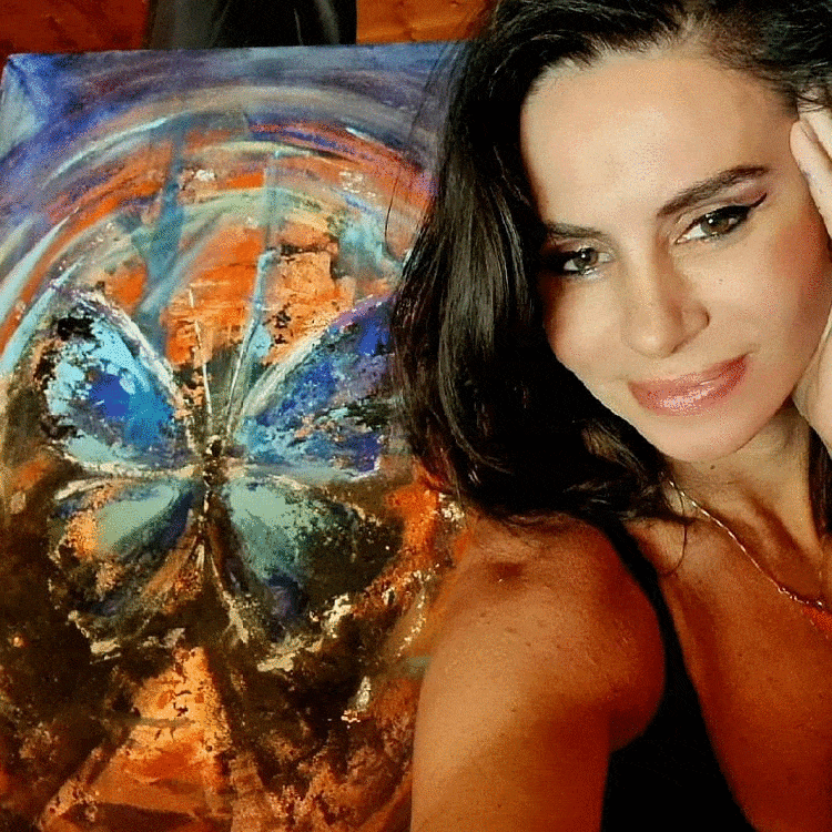 ArteDiAlina.com painting: Flight above the flame